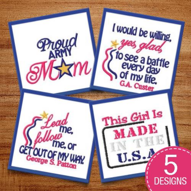 Picture of Military Proud Embroidery Design Pack