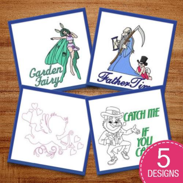 Picture of Characters Of Fantasy Embroidery Design Pack