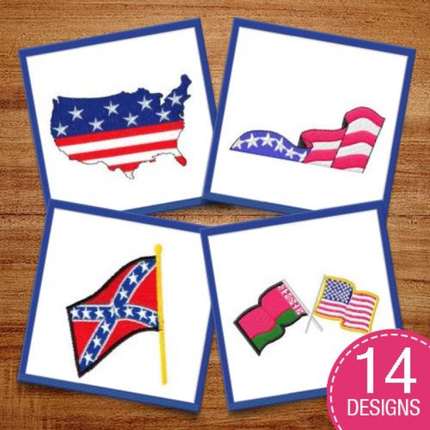 Picture of Fly Your Flag Embroidery Design Pack