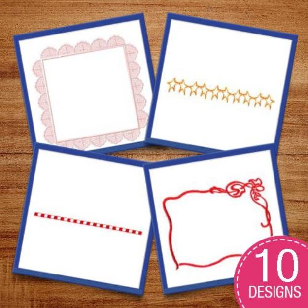 Picture of Outline Frames & Borders Embroidery Design Pack