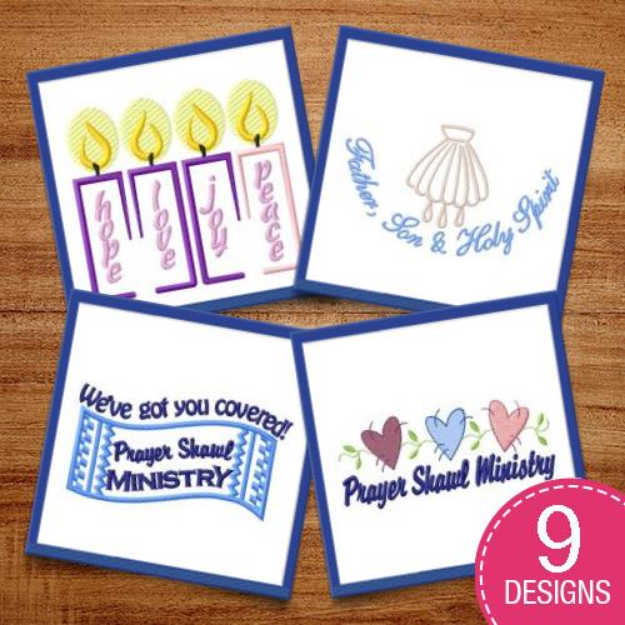 Picture of Let Us Pray Embroidery Design Pack