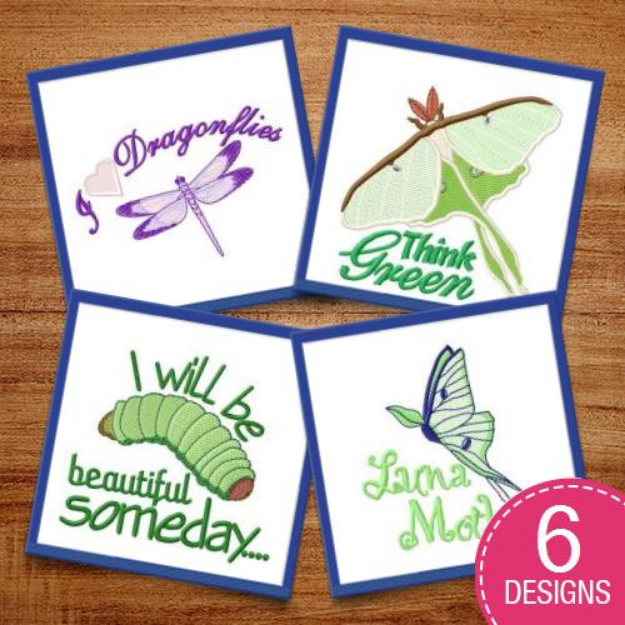 Picture of Wild About Bugs Embroidery Design Pack