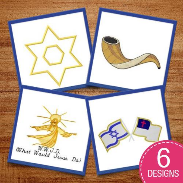 Picture of Judaism & Christianity Embroidery Design Pack