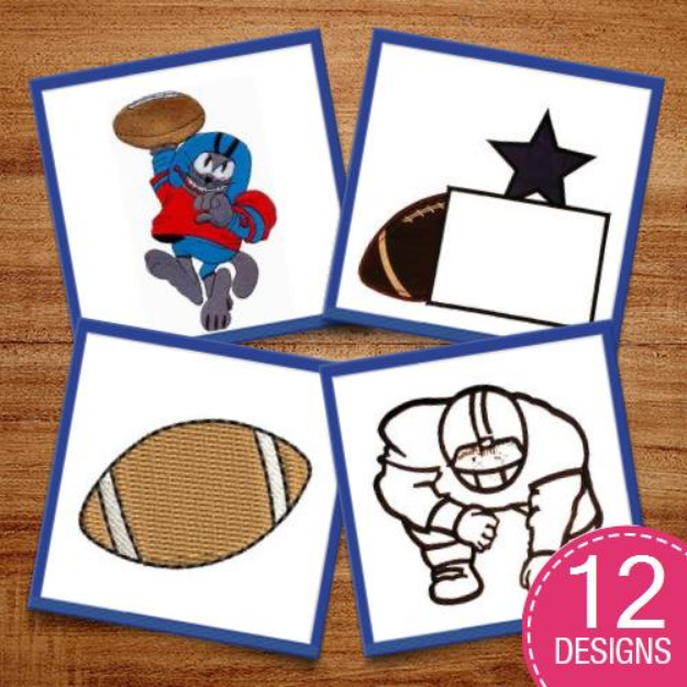 Picture of Gridiron Giants Embroidery Design Pack