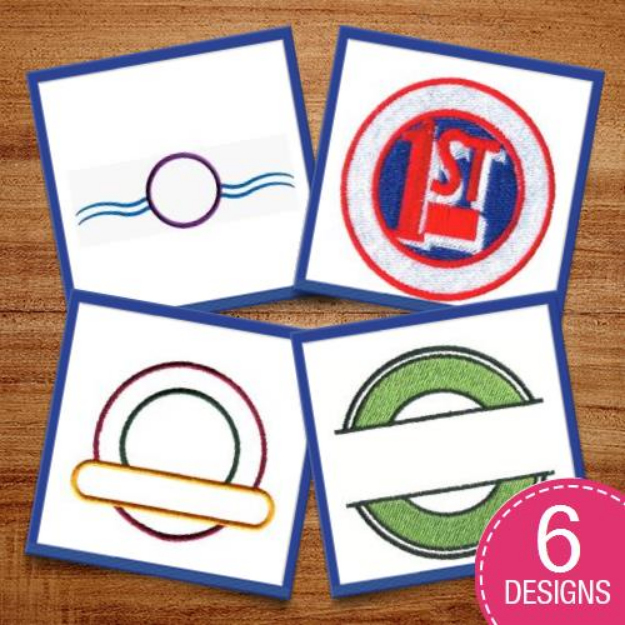 Picture of Retro Circles Embroidery Design Pack