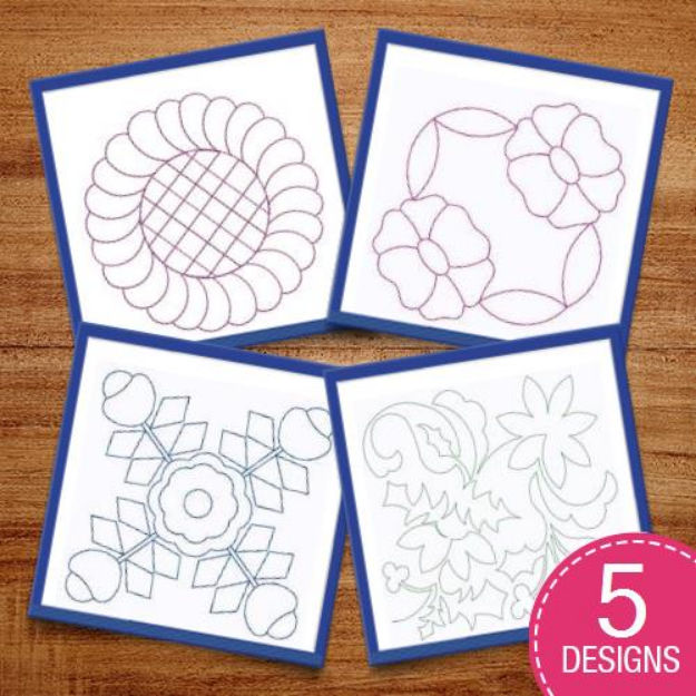 Picture of Quilting Stipple Embroidery Design Pack
