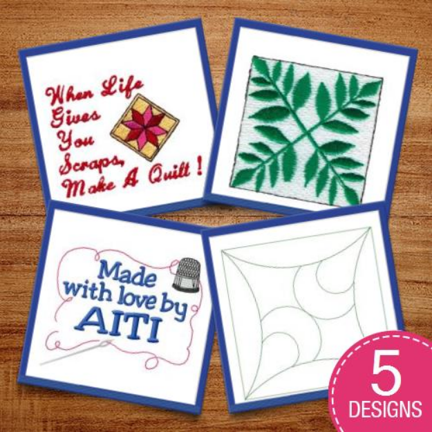 Picture of Labels & Blocks Embroidery Design Pack