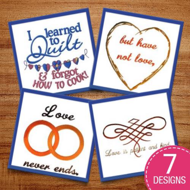 Picture of Quilting Love Embroidery Design Pack