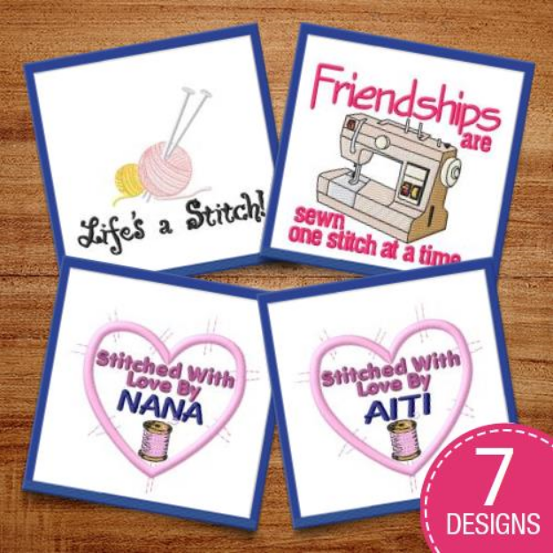 Picture of Friendships Are Sewn Embroidery Design Pack