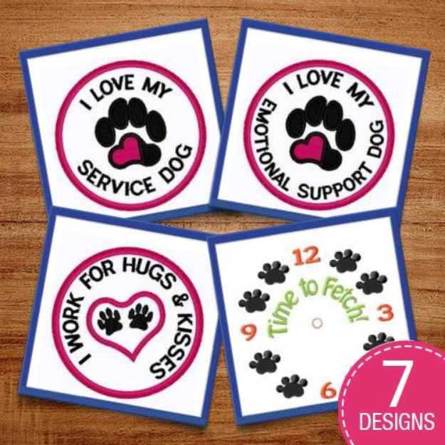 Picture of Working Dogs Embroidery Design Pack