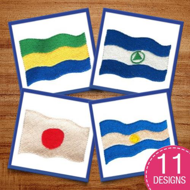 Picture of South Korean Flag Embroidery Design Pack