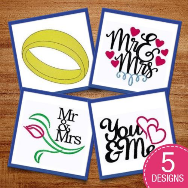 Picture of You & Me Embroidery Design Pack