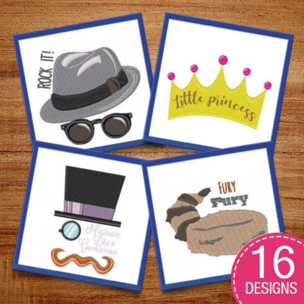 Picture of Hats Off! Embroidery Design Pack
