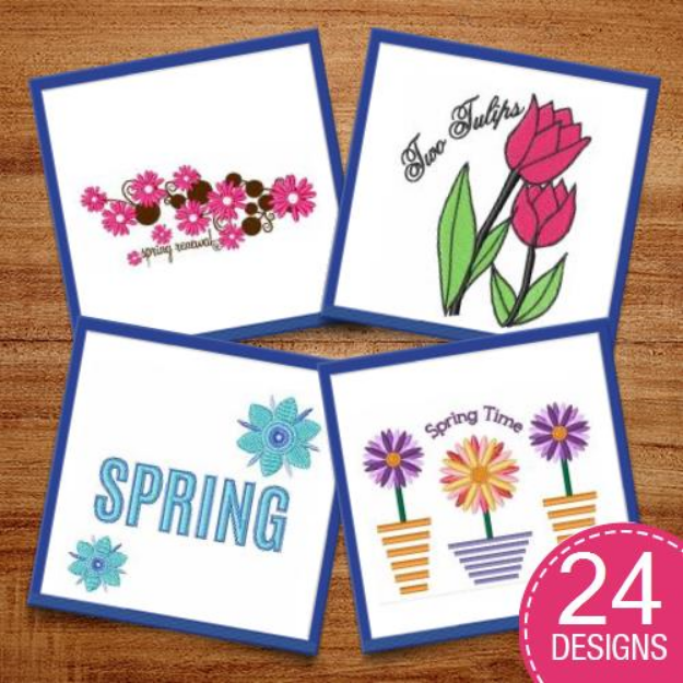 Picture of Spring Into...SPRING! Embroidery Design Pack