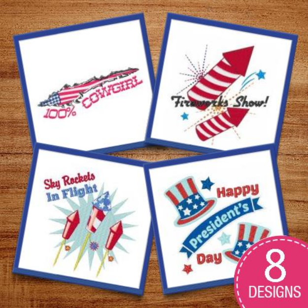 Picture of 100% American Embroidery Design Pack