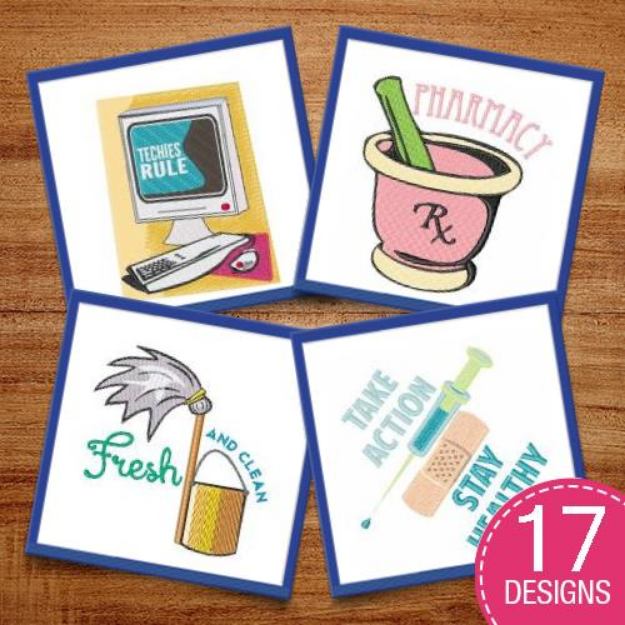 Picture of Take Action, Stay Healthy Embroidery Design Pack
