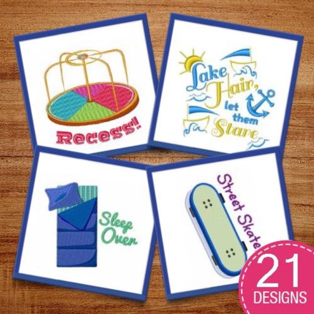 Picture of Outdoor Fun Embroidery Design Pack