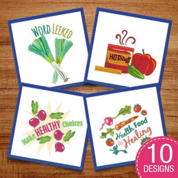 Picture of Make Healthy Choices Embroidery Design Pack