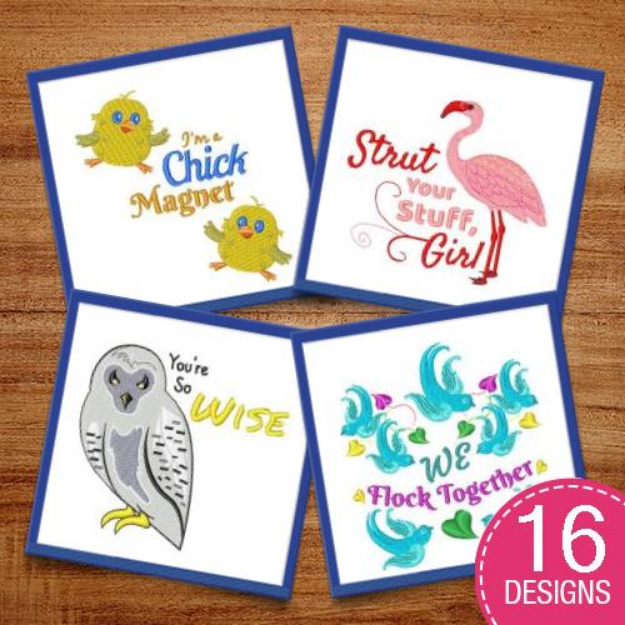 Picture of Be A Chick Magnet Embroidery Design Pack