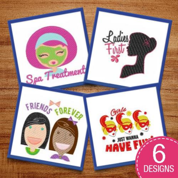 Picture of Ladies First Embroidery Design Pack