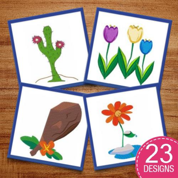 Picture of Bloom Where Youre Planted Embroidery Design Pack