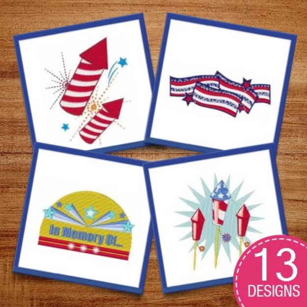 Picture of Celebrate America! Embroidery Design Pack