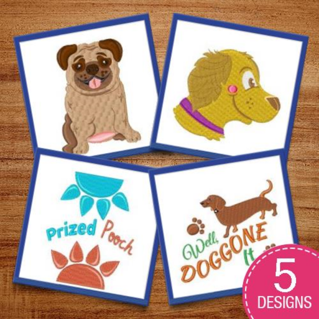Picture of Well Doggone! Embroidery Design Pack