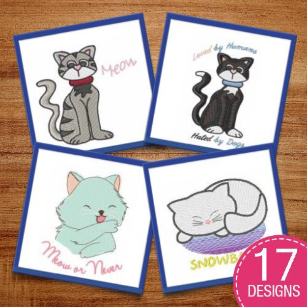 Picture of Cat Lady For Life Embroidery Design Pack