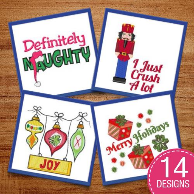 Picture of Definitely Naughty! Embroidery Design Pack