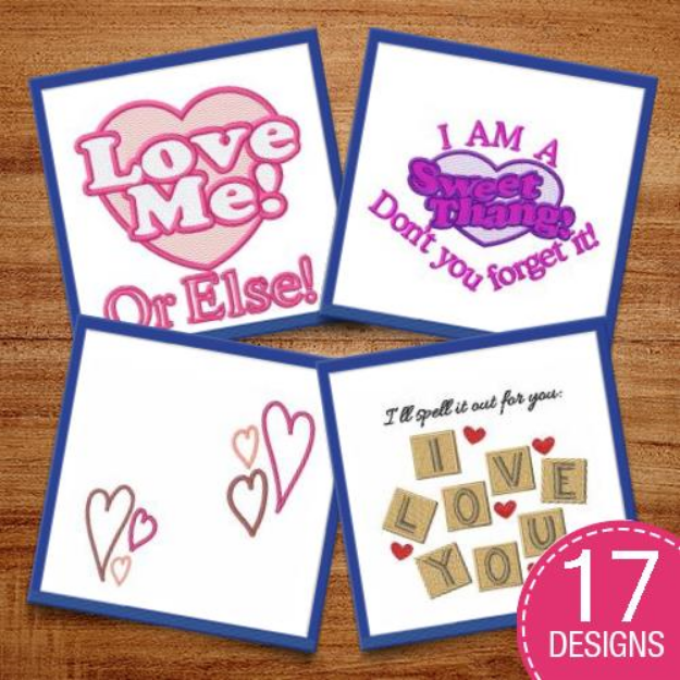 Picture of Love Me...Or Else! Embroidery Design Pack