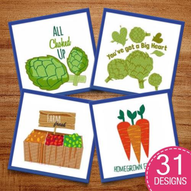 Picture of Farm To Table Embroidery Design Pack