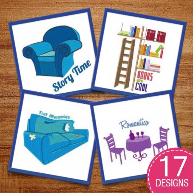 Picture of Home Furniture Embroidery Design Pack