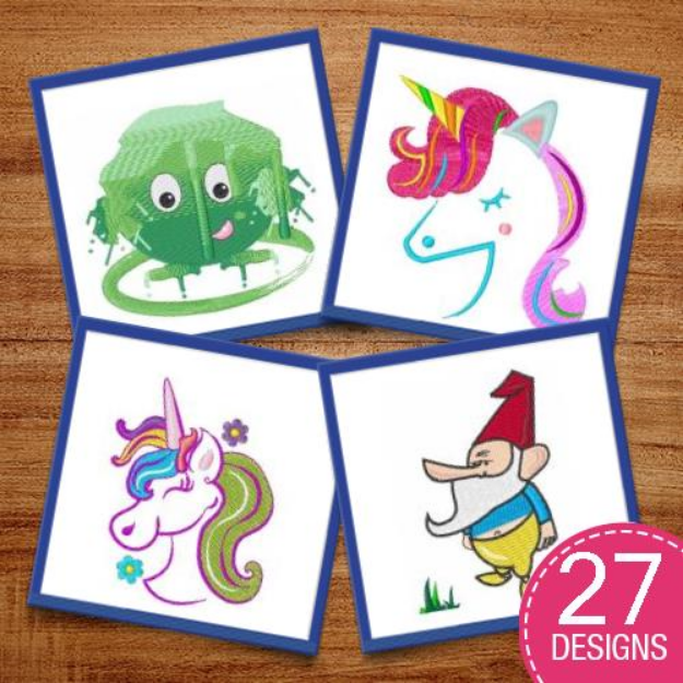 Picture of Fantasy Fun Embroidery Design Pack