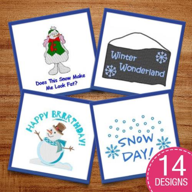 Picture of Snow Day! Embroidery Design Pack