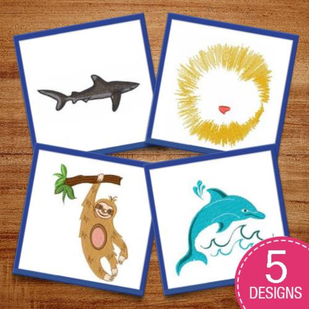 Picture of Wildlife Embroidery Design Pack