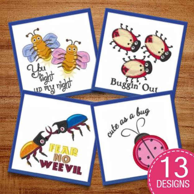 Picture of The Bees Knees Embroidery Design Pack