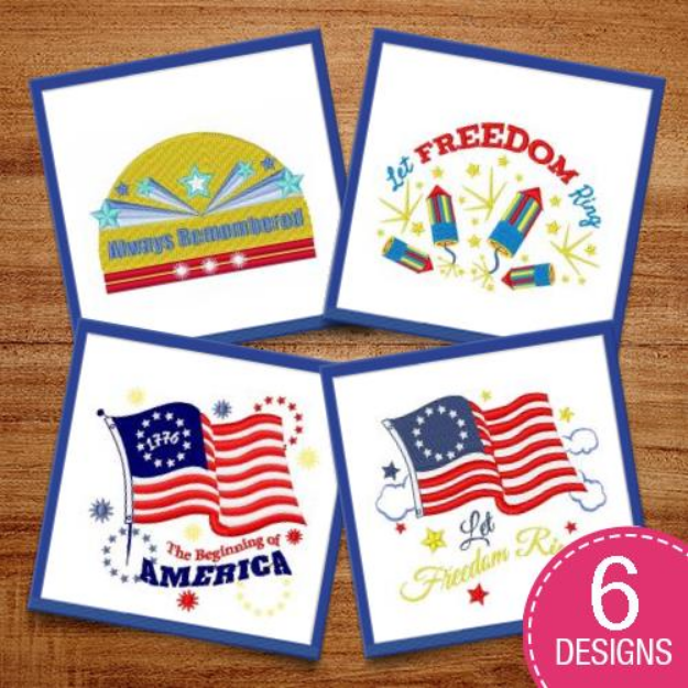 Picture of Happy Independence Day Embroidery Design Pack