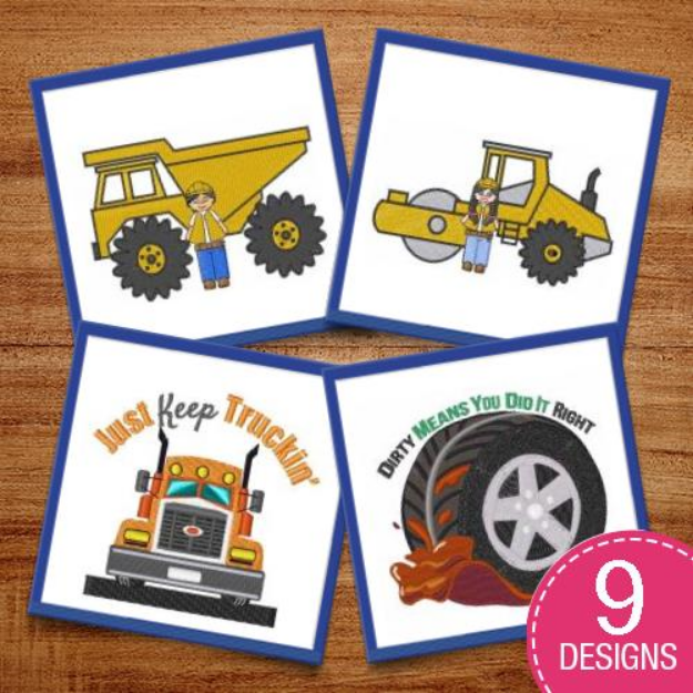 Picture of Occupational Transportation Embroidery Design Pack