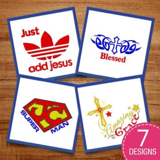 Picture of Amazing Grace Embroidery Design Pack