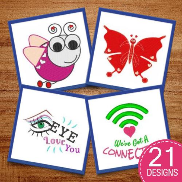Picture of Were A Perfect Match Embroidery Design Pack