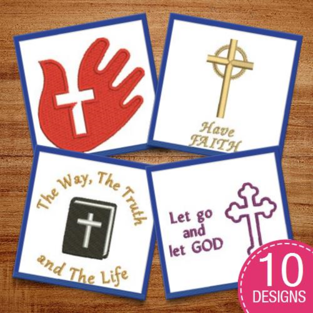 Picture of Have Faith Embroidery Design Pack