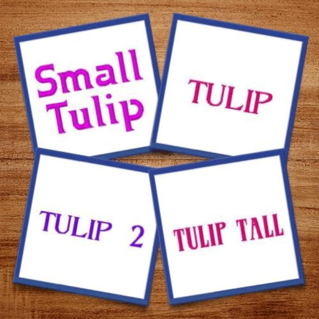 Picture of Tulip Fonts Embroidery Font Pack
