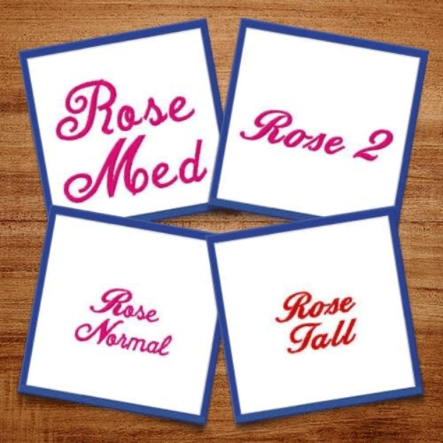 Picture of Rose Fonts Embroidery Font Pack