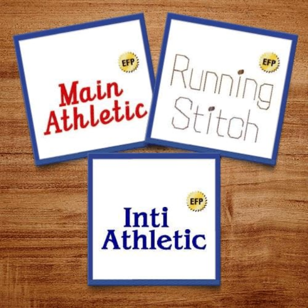 Picture of Athletic Fonts Embroidery Font Pack