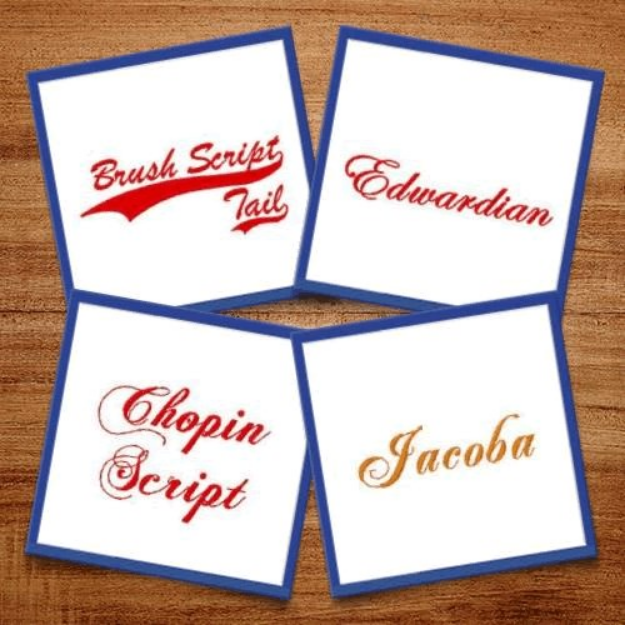 Picture of Script III Embroidery Font Pack
