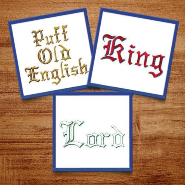 Picture of Old English Embroidery Font Pack