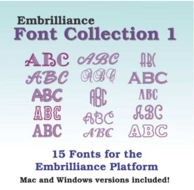 Picture of Embrilliance Font Collection 1 Software