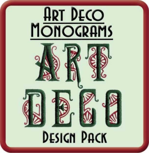 Picture of Art Deco Monograms Design Pack Embroidery Collection