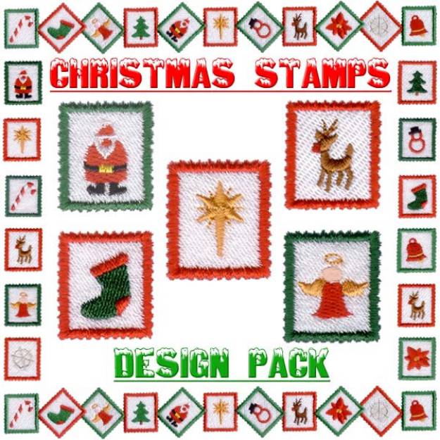 Picture of Christmas Stamps Pack Embroidery Collection