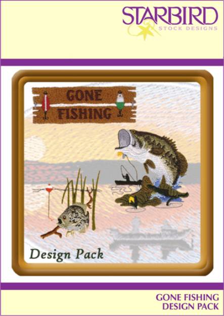 Picture of Gone Fishing Design Pack Embroidery Collection